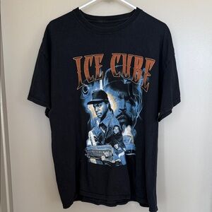 Vintage Ice Cube Black Graphic T-Shirt